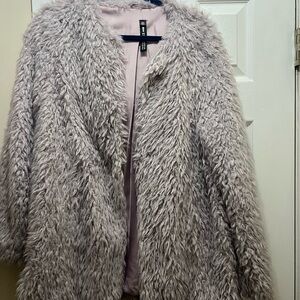 Design Lab Lord & Taylor Teddy Jacket - Cream